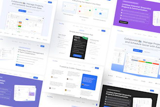 design modern saas dashboard UI and web app in figma