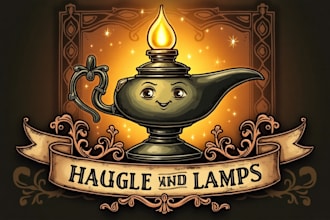 create outstanding old oil lamp logo with express delivery