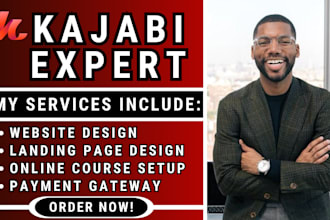 design kajabi website for coaches, trainers, consultants online course