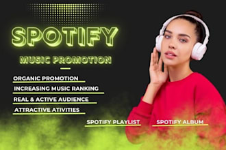 organic spotify music promotion spotify album spotify podcast promotion