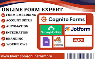 setup google forms jotform surveymonkey cognito form workflows integration tally