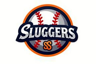 do awesome base ball logo design with new concept