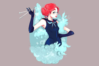 design unique fantasy character logo