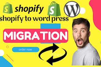transfer or migrate shopify to wordpress website design