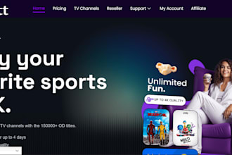 develop custom iptv website, iptv store, whmcs and automation, iptv reseller