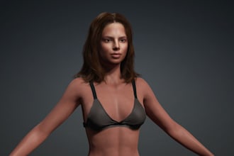 model spline3d erotic model, nsfw warrior character,3drealistic with cc4 texture