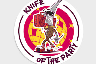 design knife party cartoon logo