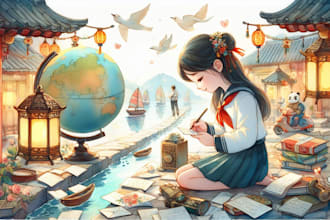 illustrate your child book with vibrant artwork