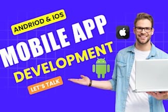 design and develop mobile apps in flutter for android ios