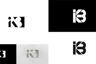 do modern letter typography wordmark logo design 24 hours