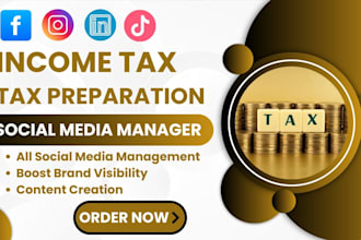 be your income tax tax preparation social media marketing manager for active tax
