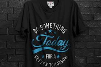 custom typography t shirt design  unique stylish tees