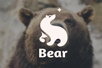 design a retro vintage bear logo