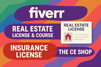 assist with ce shop, real estate, and insurance courses