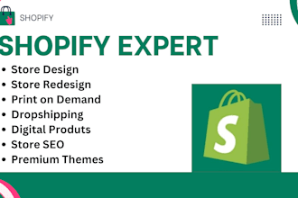 design a high converting shopify store with winning products