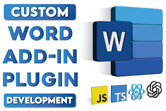develop custom word addin plugin