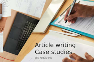 assist with ssci articles and case studies