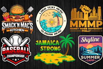 design vintage logo, badge, patch, label and sticker