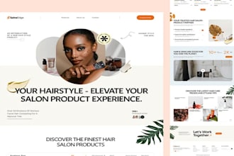 design responsive beauty salon website, spa, skincare wordpress website