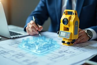 prepare topographic survey, site plan land ,survey, maps and site layout