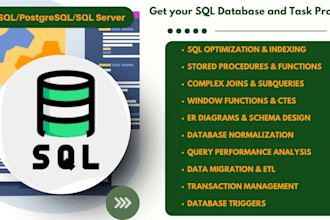 write sql queries, sql database projects, er diagram