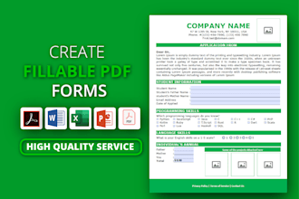 create fillable PDF forms fast