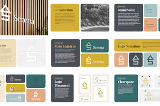 design a modern minimalist brand identity and guidelines