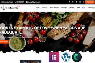 build truck website food truck website restaurant wordpress website, crocoblock