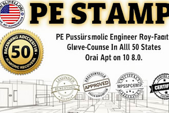 stamp digital stamp, pe stamp, architectural stamp USA pe stamp