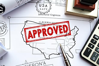 california stamp, licensed, structural engineer, architect, USA stamp, permit
