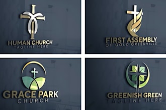 create modern, christian, religious, church and ministry logo design