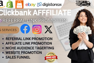 clickbank affiliate referral link promotion amazon temu affiliate marketing