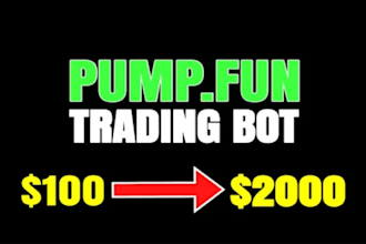 develop solana volume pump fun bot and crypto trading bot on solana evm sui xrp