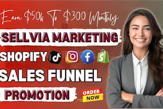 do high ticket sellvia store sellvia promotion marketing shopify store promotion