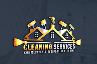 make a unique, modern, cleaning, maintenance and pressure washing logo design