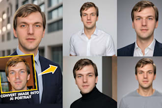 create ai generated headshots and portraits