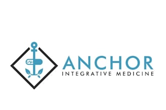 create a modern and creative anchor medicine logo design