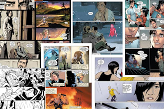 draw comic page, comic book, graphic novel, manga, nsfw art, storyboards, cover