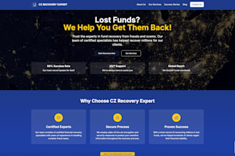 build an asset recovery website