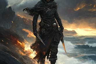 make  a high quality fantasy character portraits