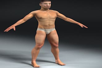 intricate 3d sculpt human character models for games, anime, and dd miniatures