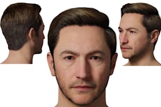 do 3d realistic metahuman character design 3d unreal engine model 3d daz model
