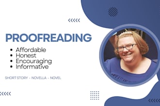 proofread your short story, novella, or novella