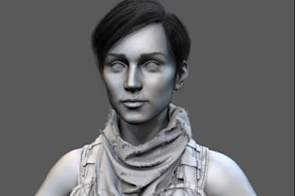 sculpt 3d characters, 3d models, miniatures characters in zbrush for 3d printing