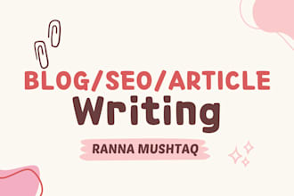 write high quality articles and blog posts
