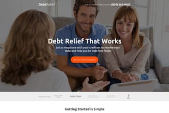 design dynamic debt relief website debt settlement tax relief website crocoblock