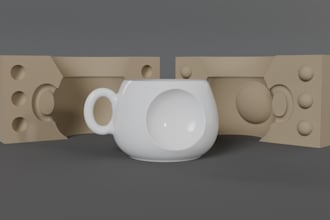 design 3d printable plaster slip cast molds for ceramics