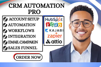 kajabi website landing page clickfunnel sales hubspot keap attio ghl integration