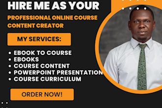 do online course, course content, ebook online course, lesson plan