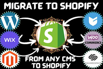 expertly migrate wix woocommerce bigcommerce wordpress website to shopify store